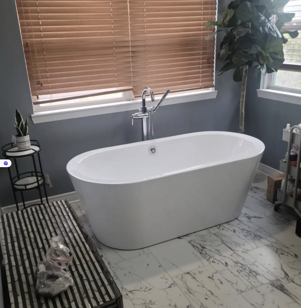 Complete renovation on this bathroom